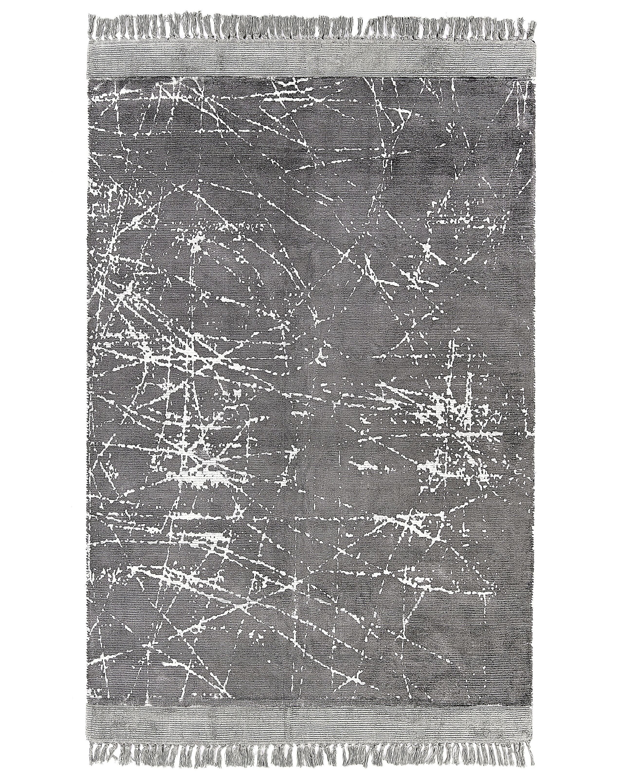 Dywan z wiskozy 160x230 cm szary