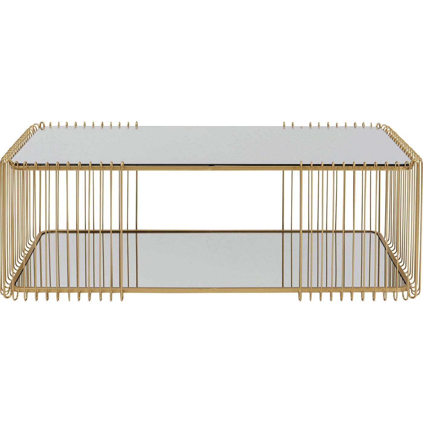 Kare Design Salontafel Wire Double 120x60cm goud