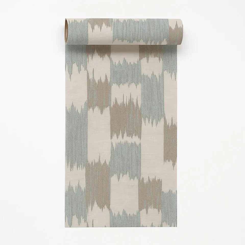 Dutch Wallcoverings Vliesbehang Renaissance textured loom - blauw - 10m x 53cm