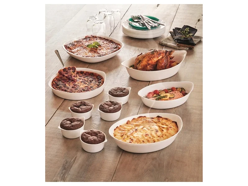 Forma na tartę szklana Smart Cuisine Luminarc 28 cm biała