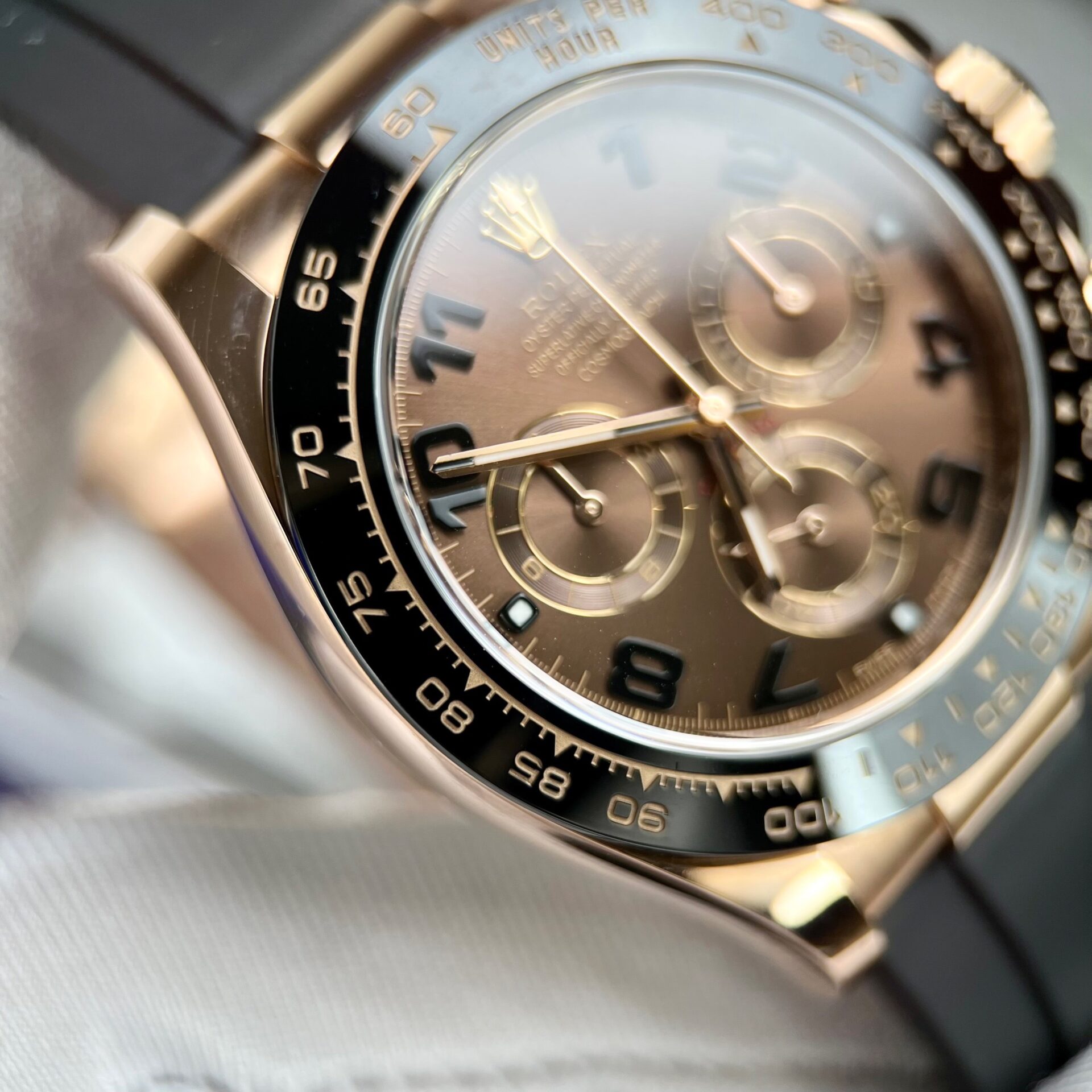 Rolex Daytona 116515LN RG Plated Brown Dial 40mm Oysterflex Super Clone