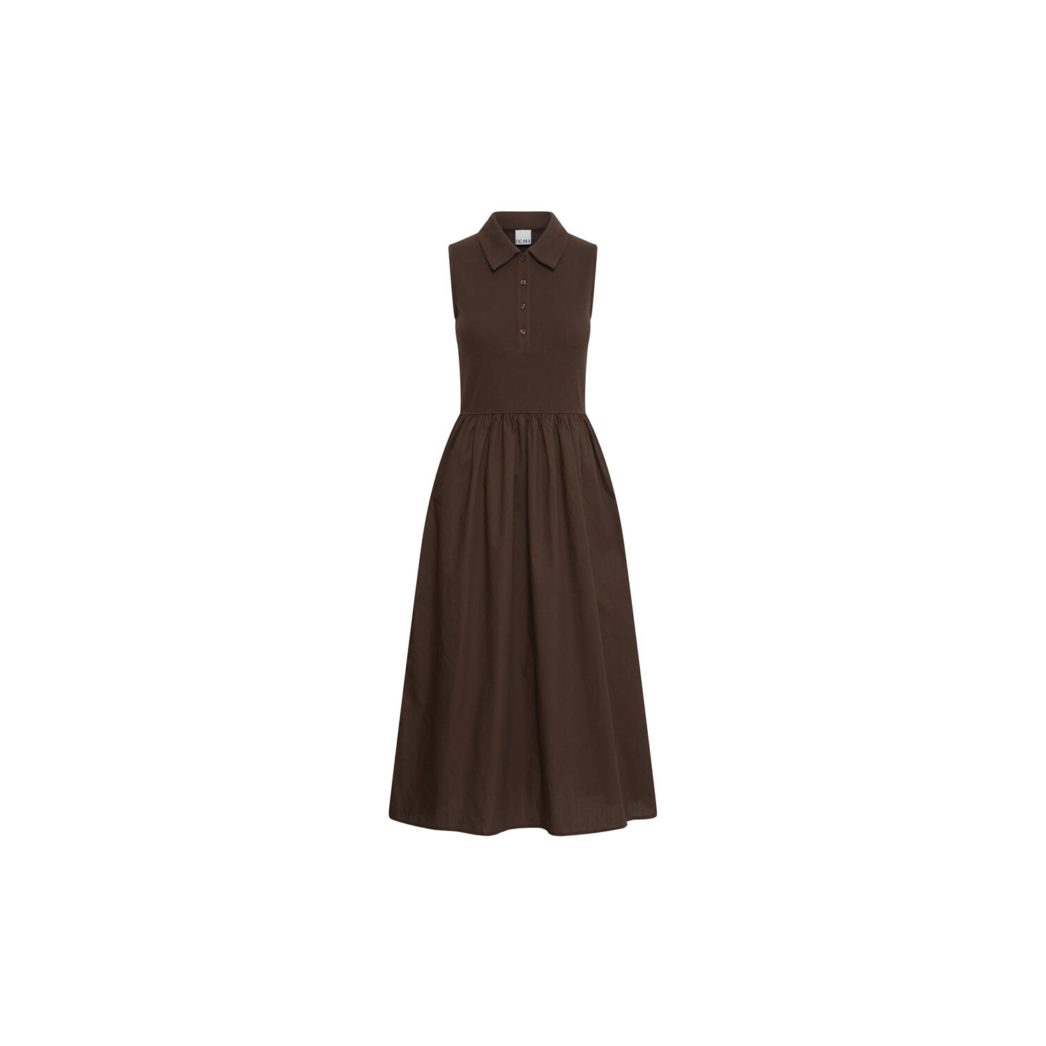 IHMONNA Polo Dress, chicory coffee