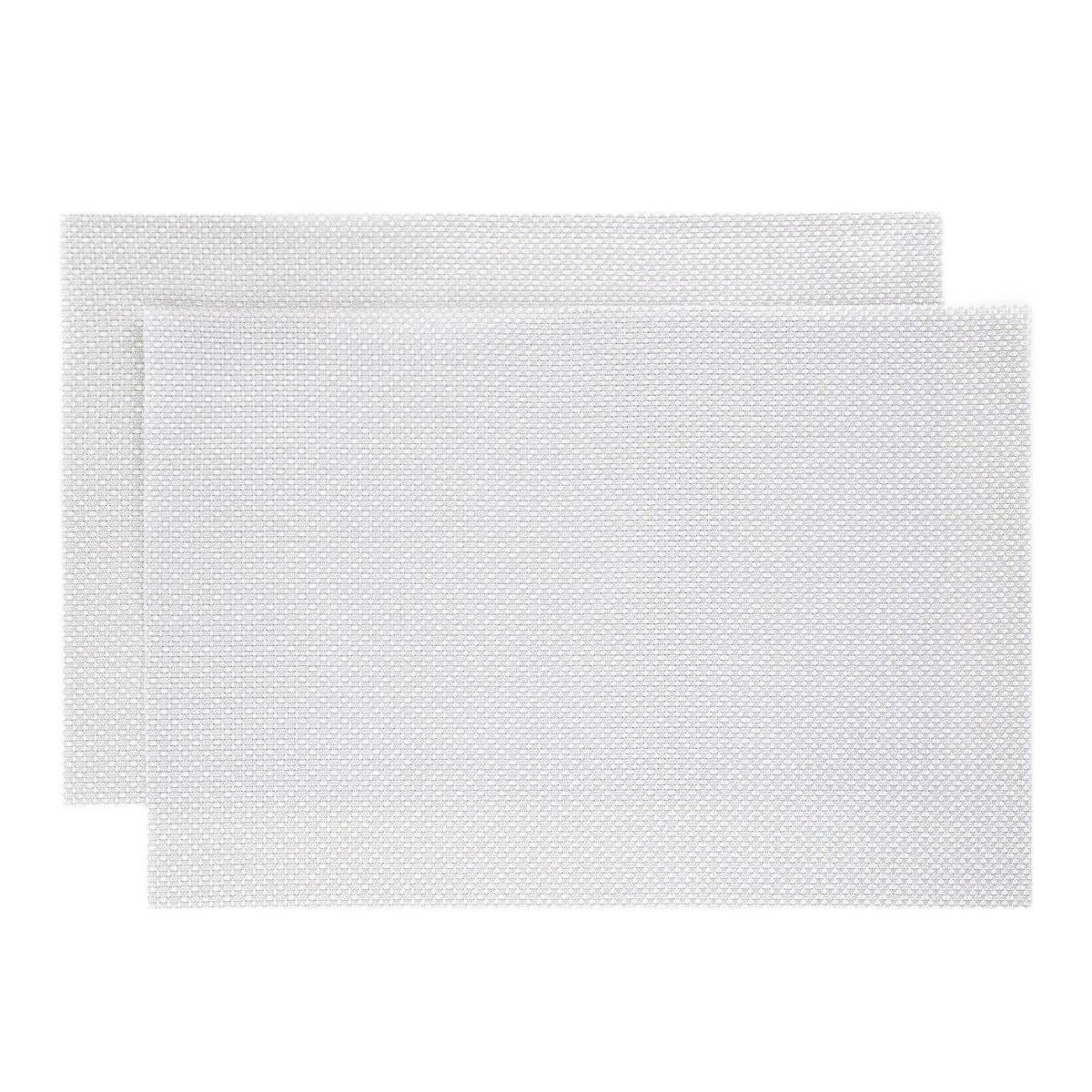 Maty stołowe GLAMO srebrne, zestaw 2 szt. 30x45 cm HOMLA