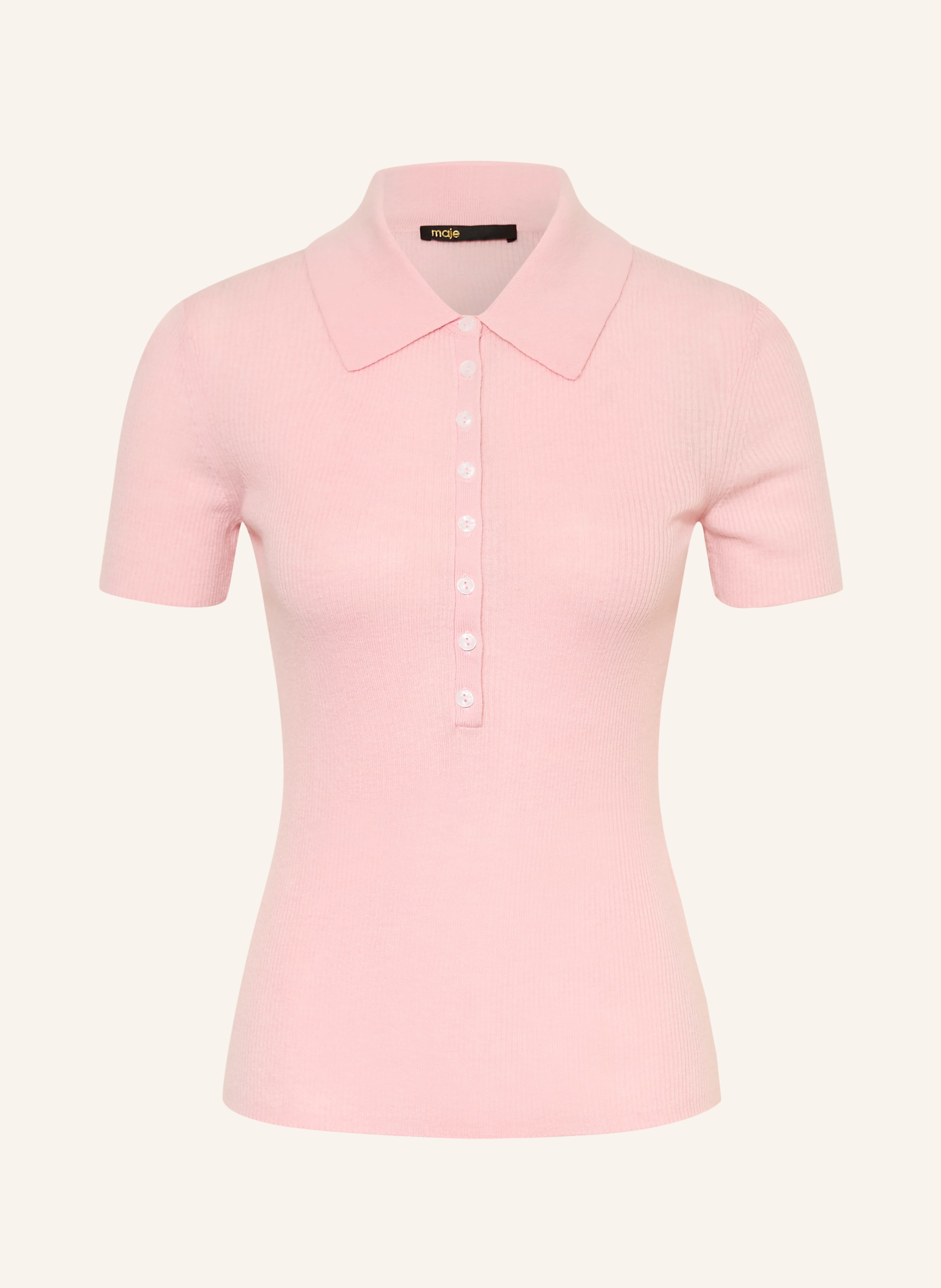maje Strick-Poloshirt