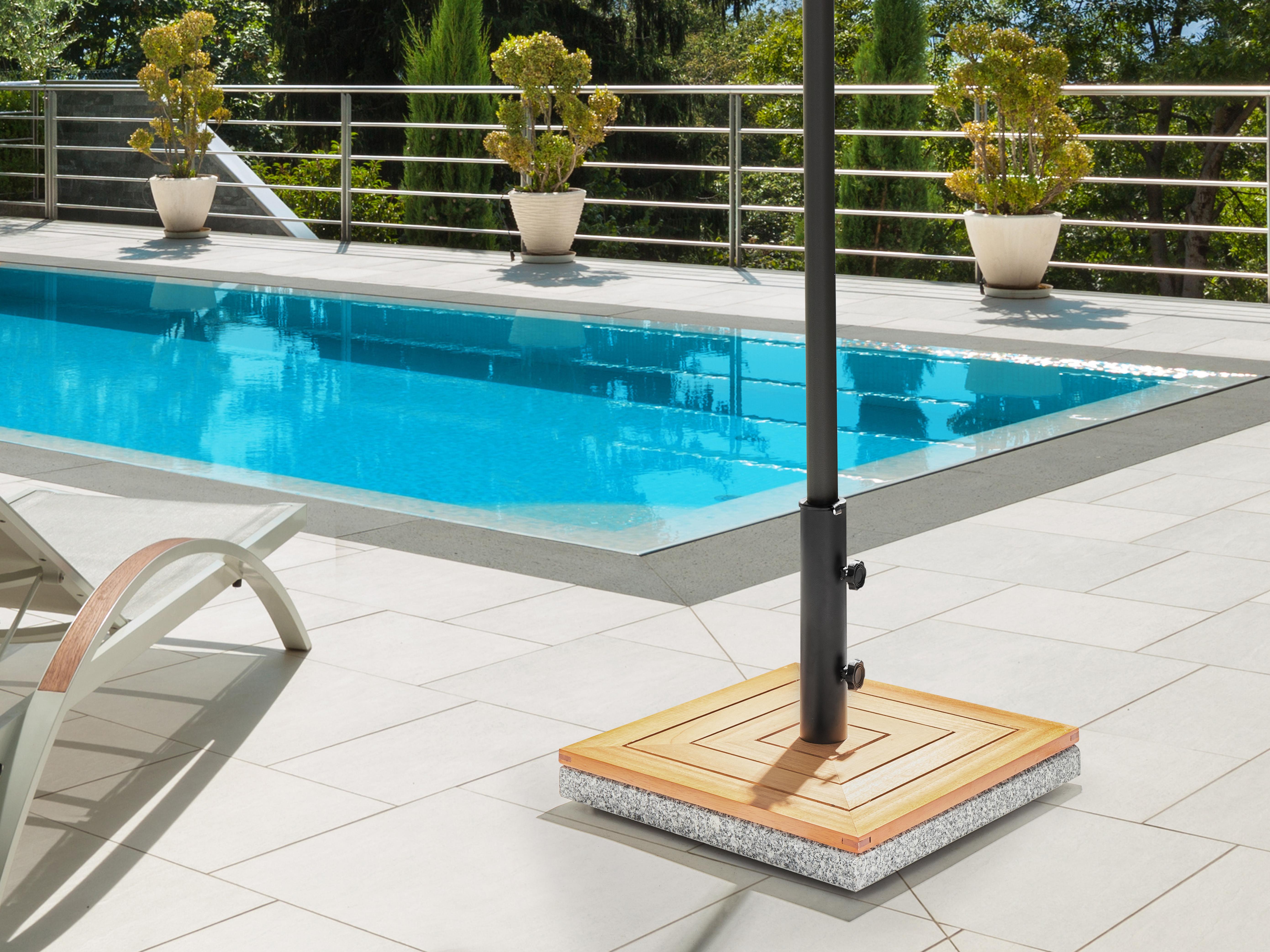Parasol Base CECCANO Brown Square 21 kg