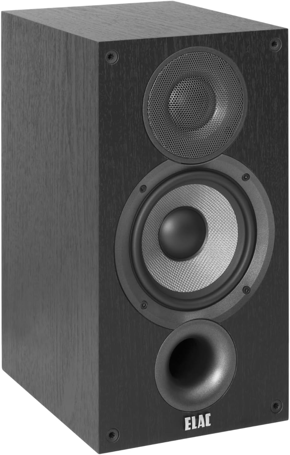 ELAC Debut 2.0 B5.2 Bookshelf Speakers  Black (Pair) - 1” Cloth Dome Tweeter & 5.25” Aramid Fiber Woofer - 2-Way Bass Reflex - Up to 35 000 Hz Response
