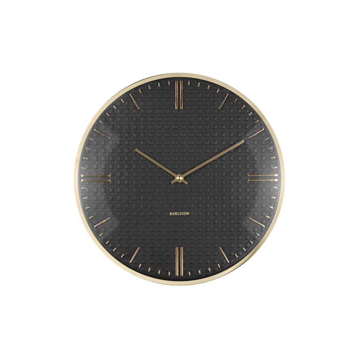 Karlsson wandklok Riqueza - zwart - Ø35cm