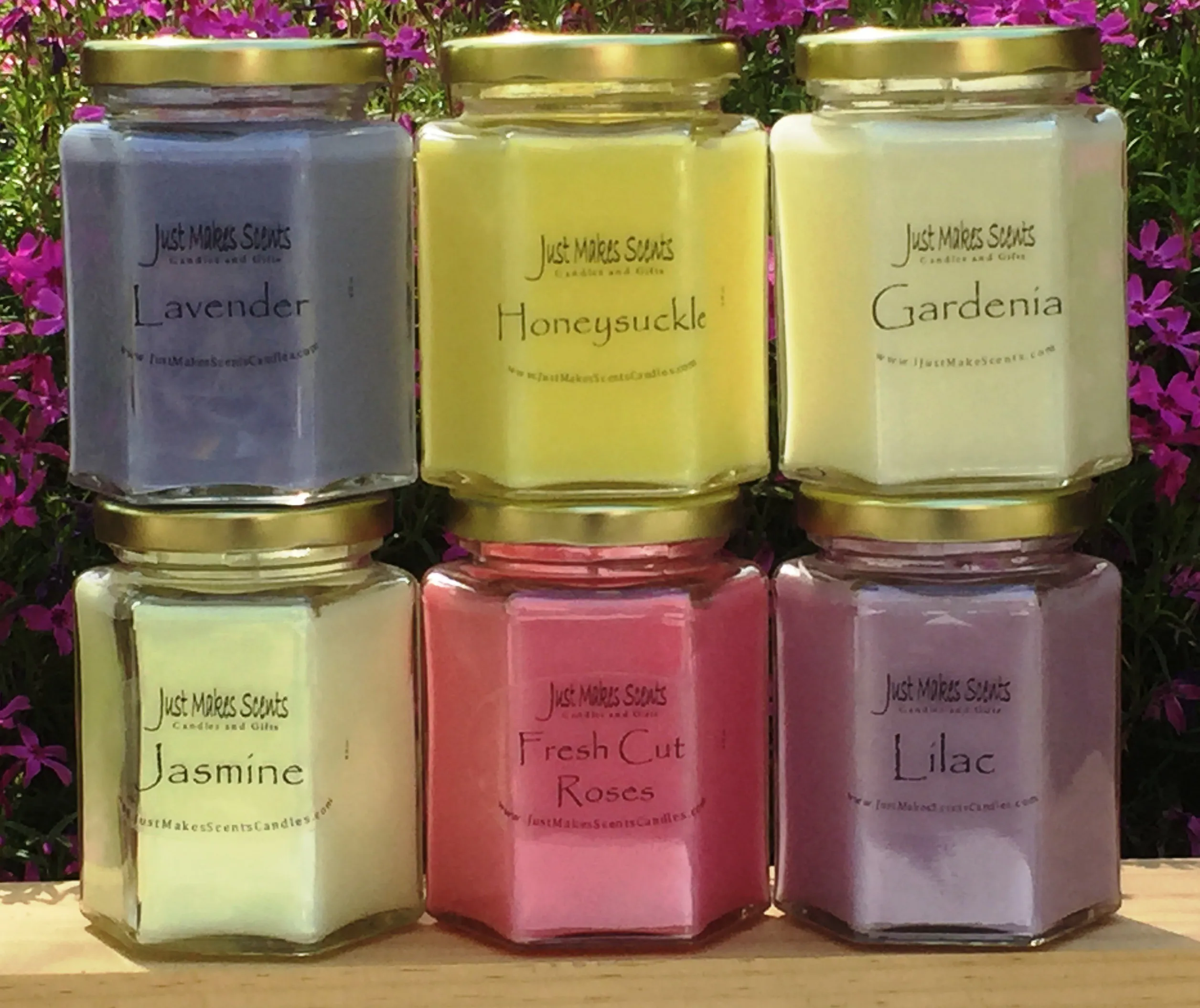 Multi-Scent Value Pack: 6 Homemade Blended Soy Candles with Free Shipping - Over 100 Fragrances to Choose From - Scented Soy Blend Candles