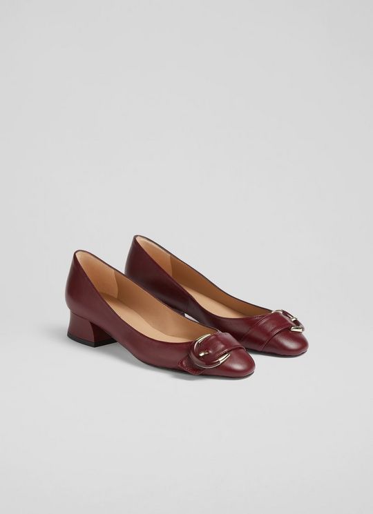 Cici Bordeaux Casual Resin Buckle Court