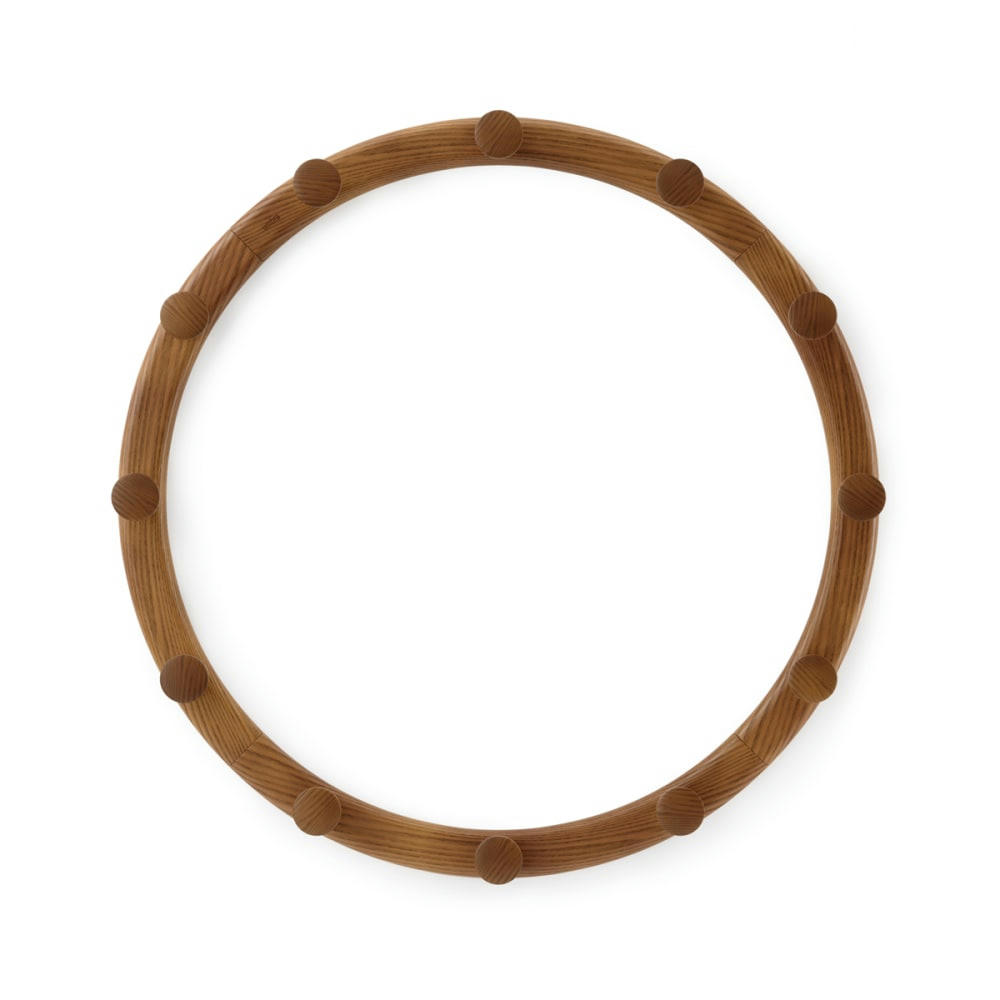 SLINKA - Porte manteaux mural 12 crochets slinka bois marron