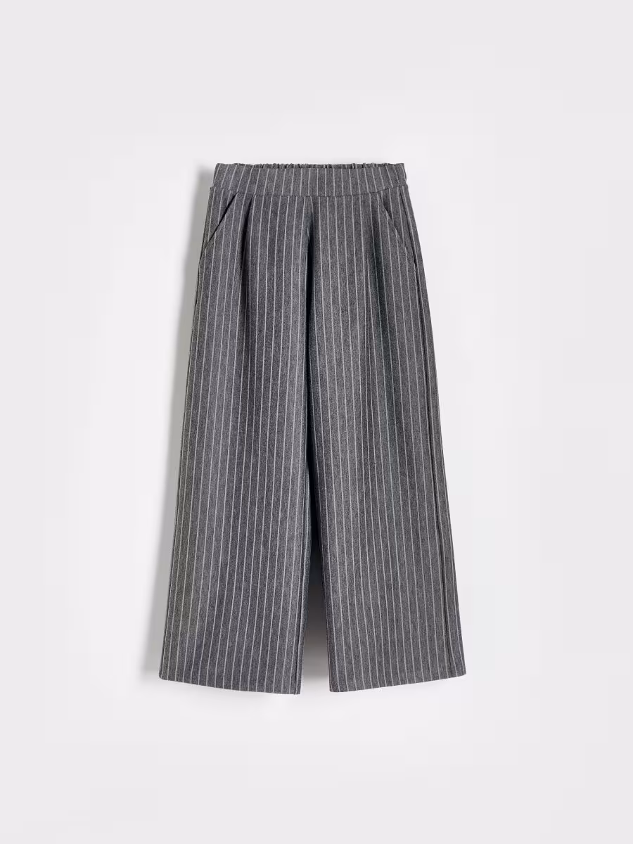 Stripe Wide Leg Trousers
