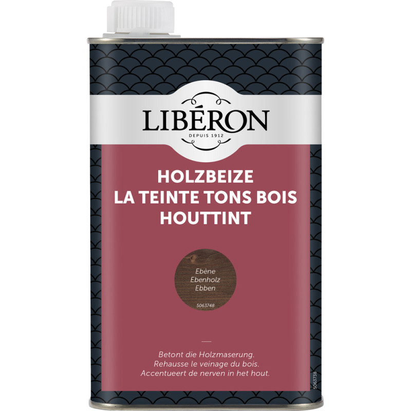 Teinte pour bois ébène 0,5 L LIBERON