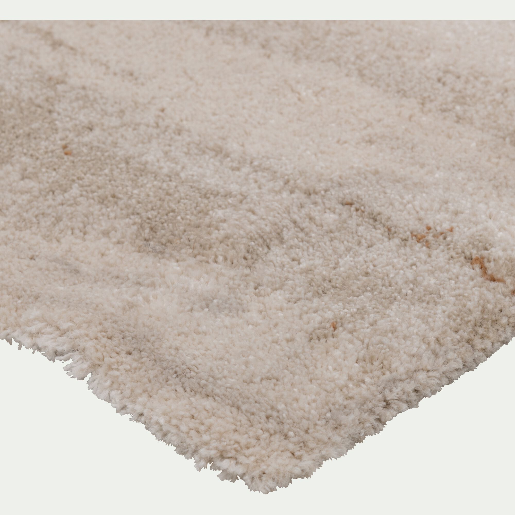 MAUD - Tapis shaggy à motifs 120x170cm - beige
