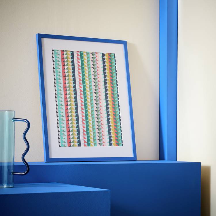 Habitat Blue Cobalt Picture Frame - 40X50cm