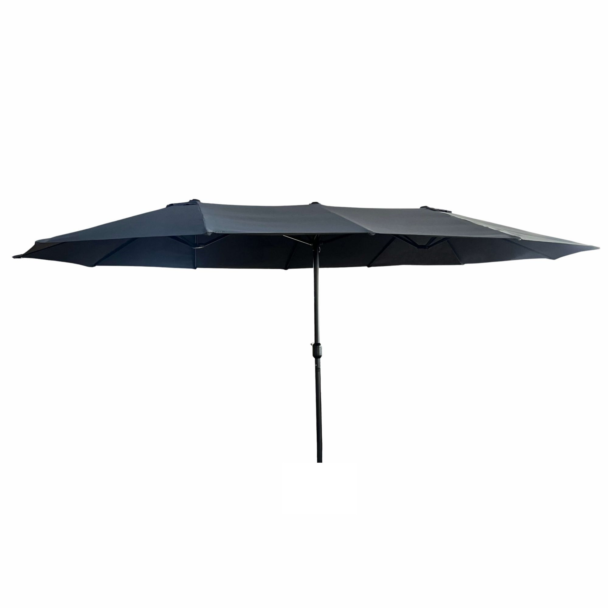 Podwójny parasol ogrodowy TILIA ciemnoszary460x270x245 cm