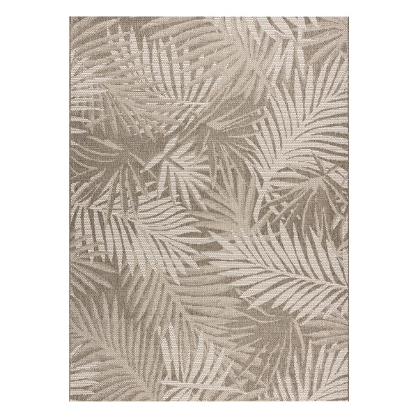 DYWAN SZNURKOWY SIZAL FLOORLUX 20504 LIŚCIE ciemnoszary / 60x110 cm