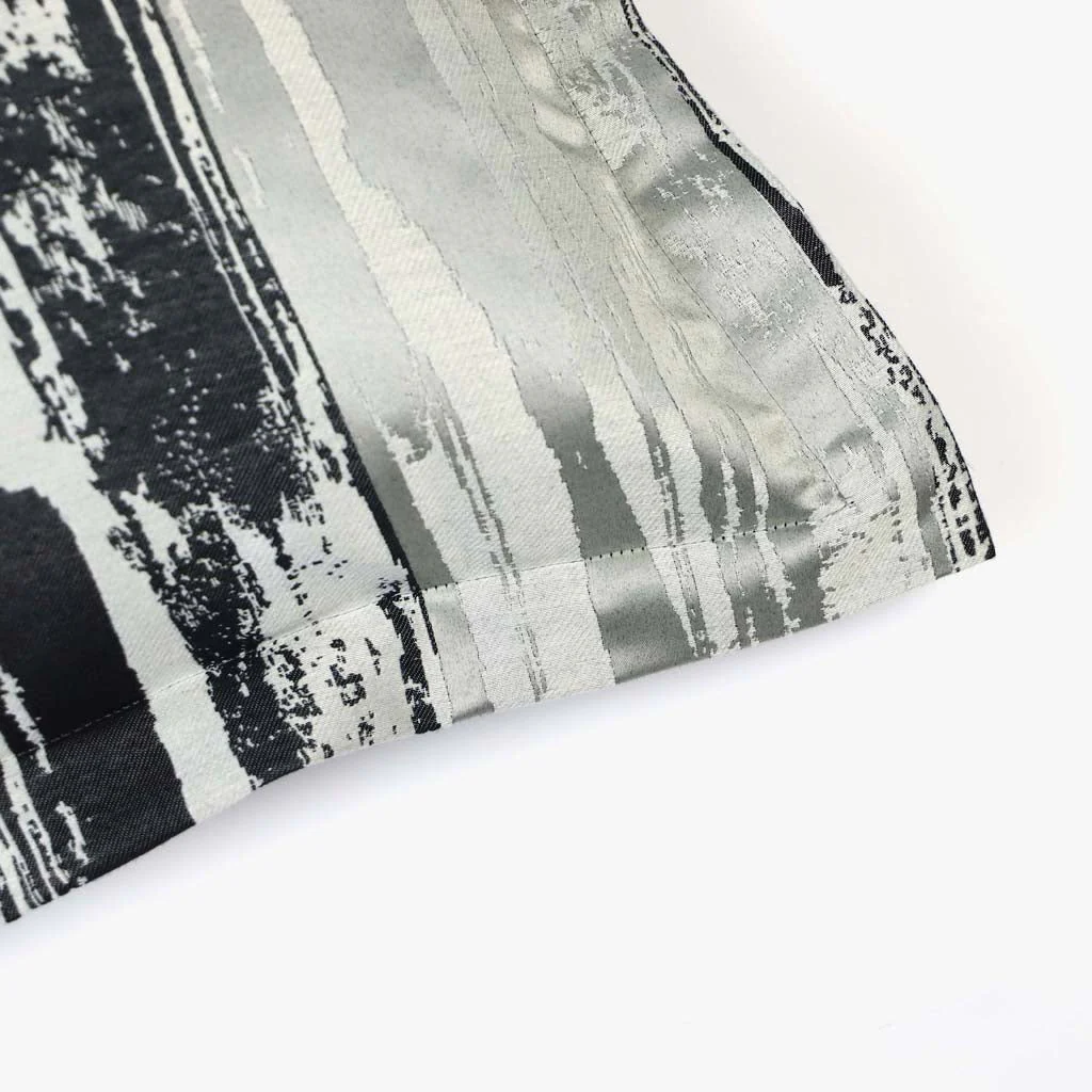 Capa de Almofada Abstrato Preto e Cinza LAKI