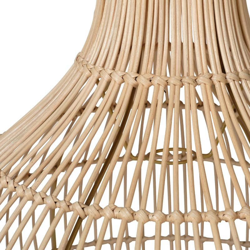 - Abat jour en rotin naturel