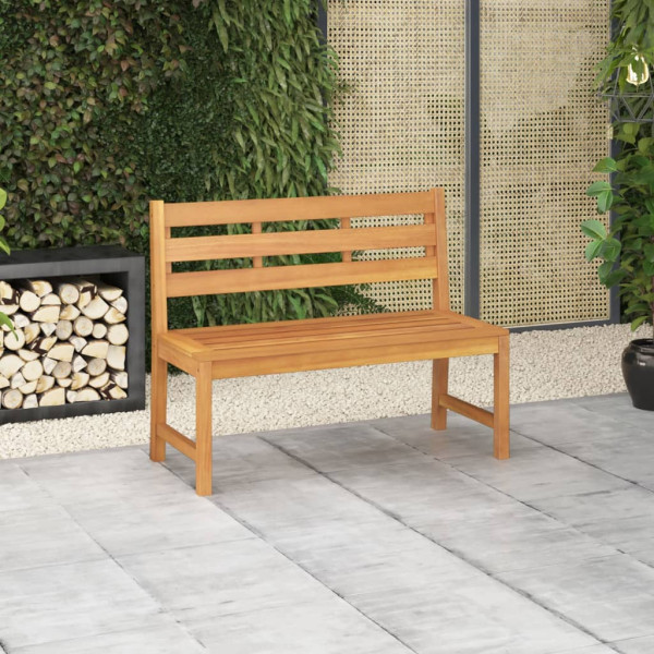 Ławka ogrodowa Brąz 114 x 59 x 90 cm Drewno tekowe vidaXL