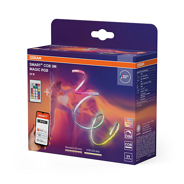 OSRAM SMART WIFI COB Rubans 3m MGC RGB avec télécommande