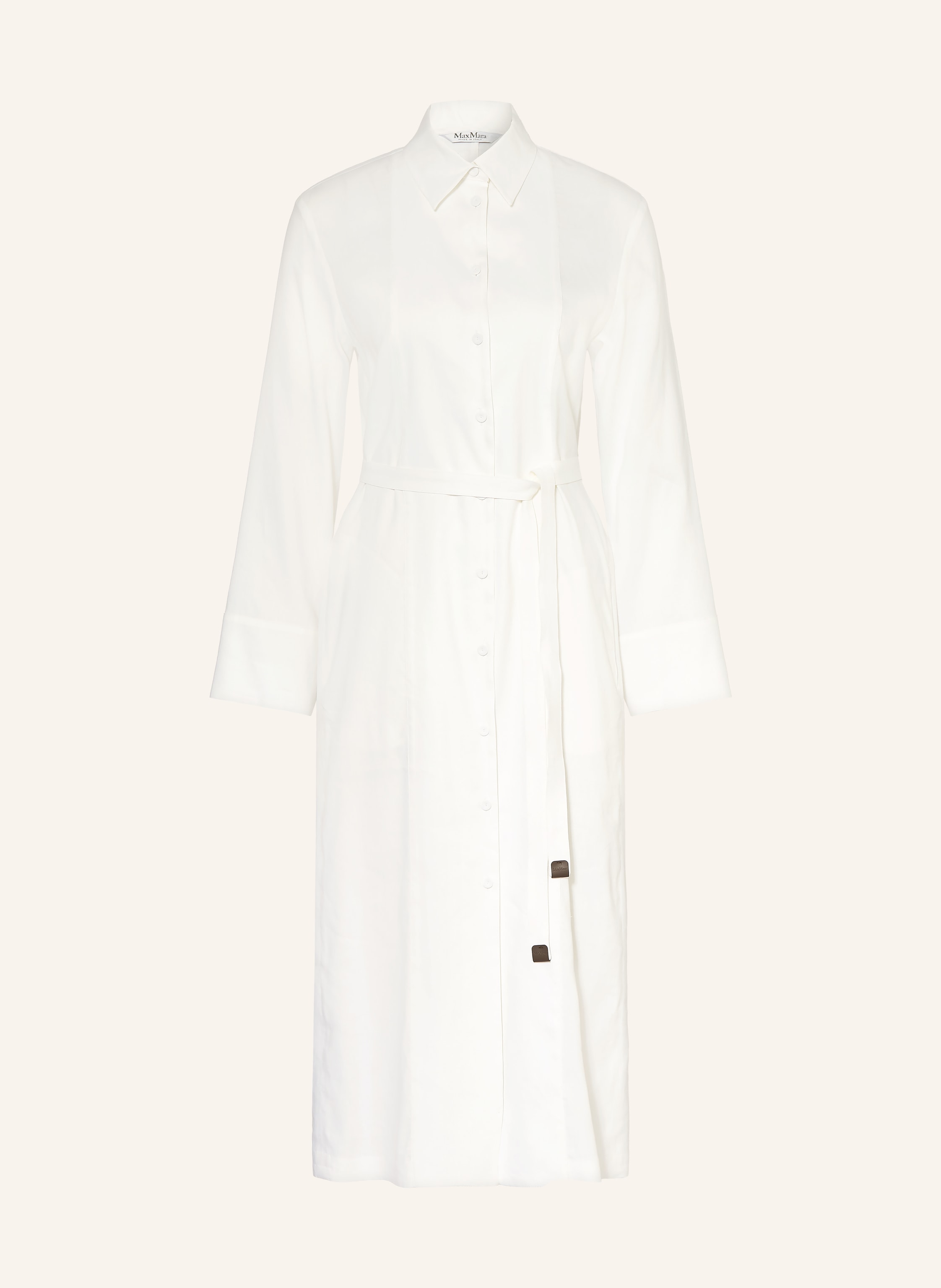 Max Mara Hemdblusenkleid NORDICA mit Leinen