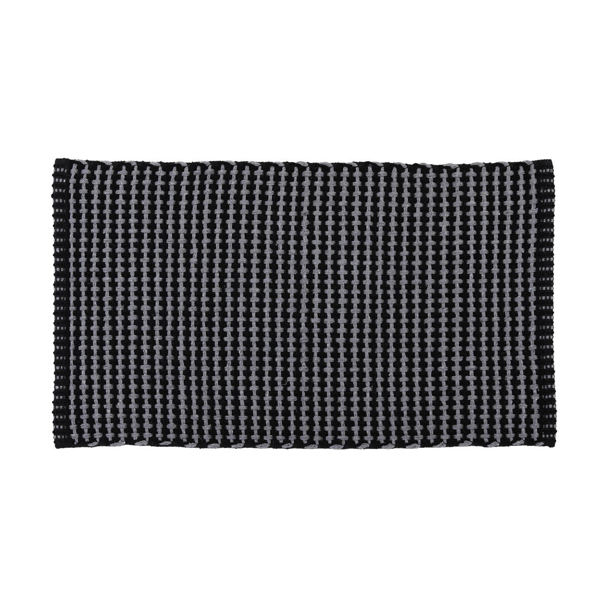 Tapete wc MIMETISME cinza escuro em algodão