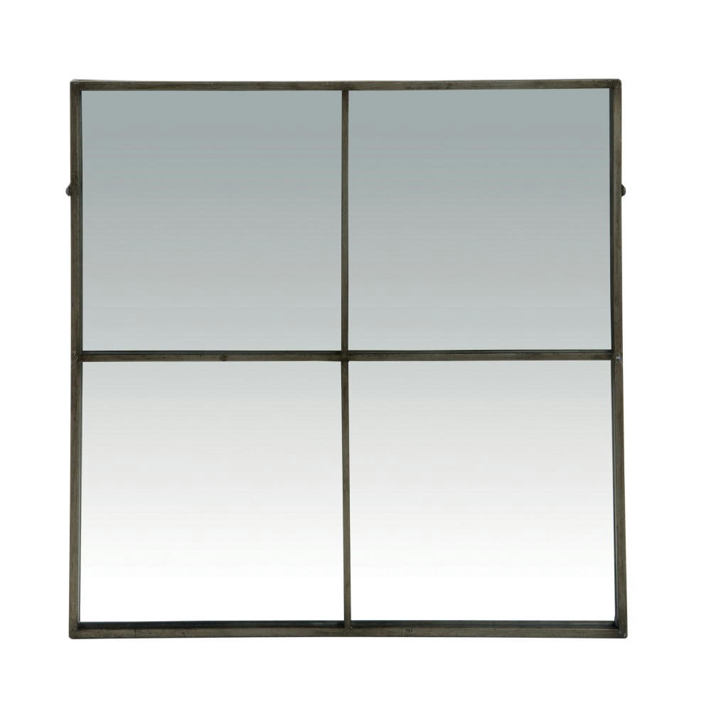 PALACE - Miroir verrière en métal 80x80cm