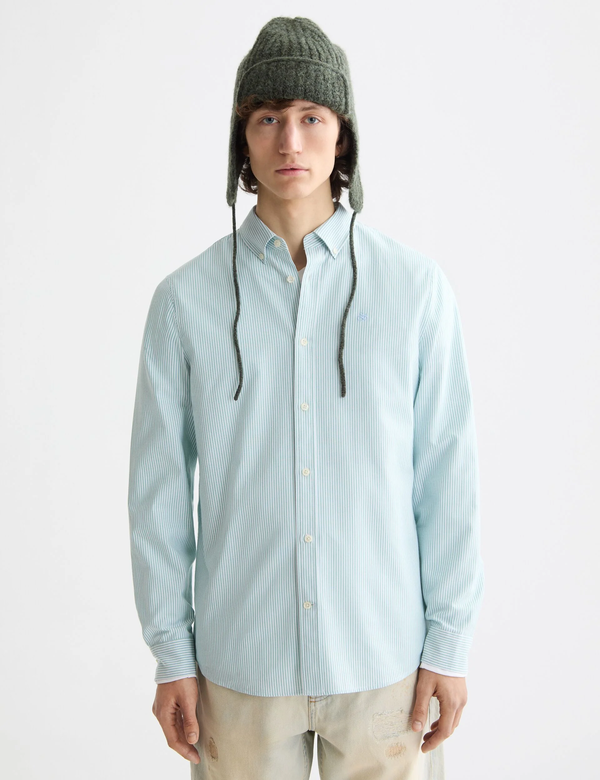 Seasonal Core - Striped Regular-Fit Oxford Shirt