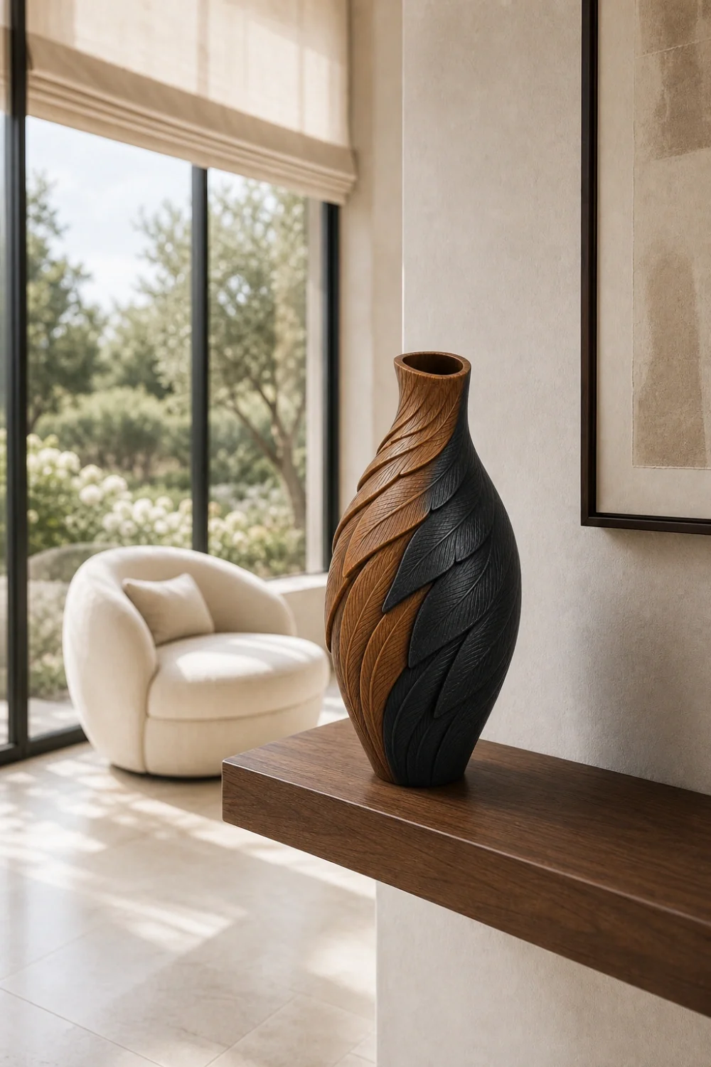 Vase Wood Sculpture #WG108