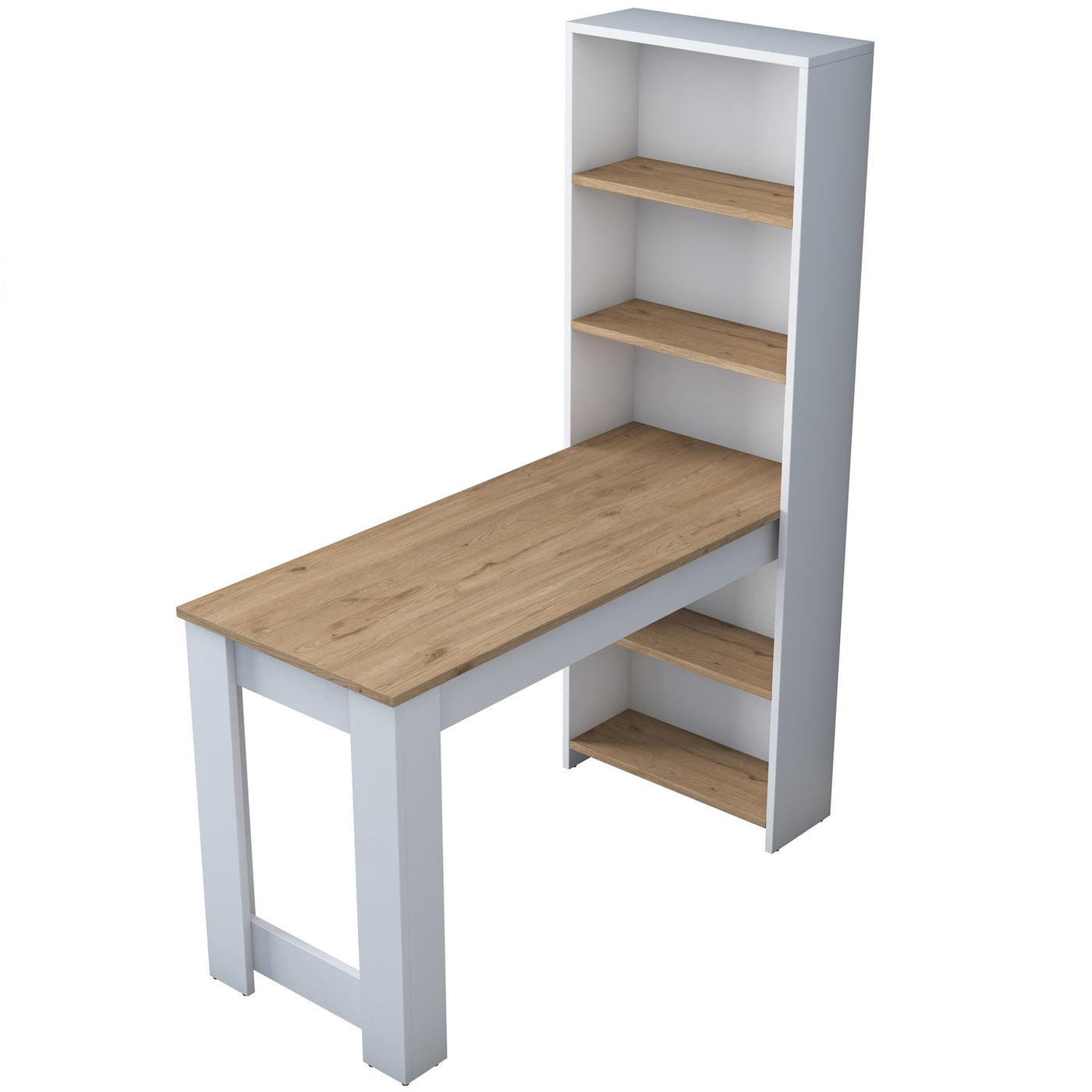 Giga Meubel - Keukentafel Walnoot Wit Hout - 120cm - Saltepe