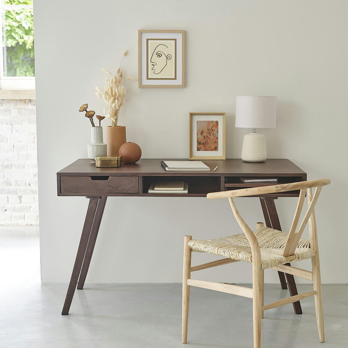 MILO - Bureau en manguier massif