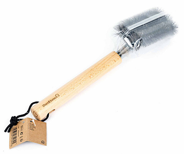 Brosse pour barbecue en acier inoxydable et hêtre GoodHome L.34 x l.7.5 cm