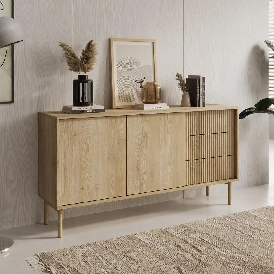 Meubella - Tenerife - Dressoir - Eiken - 154 cm