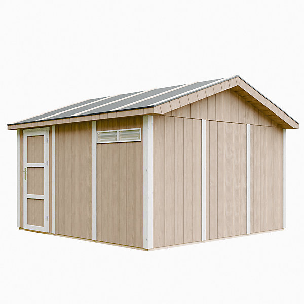 Garage QUALITé PREMIUM 13 m² - L378xl412 cm - M990B-TERRA BROWN - Timbela