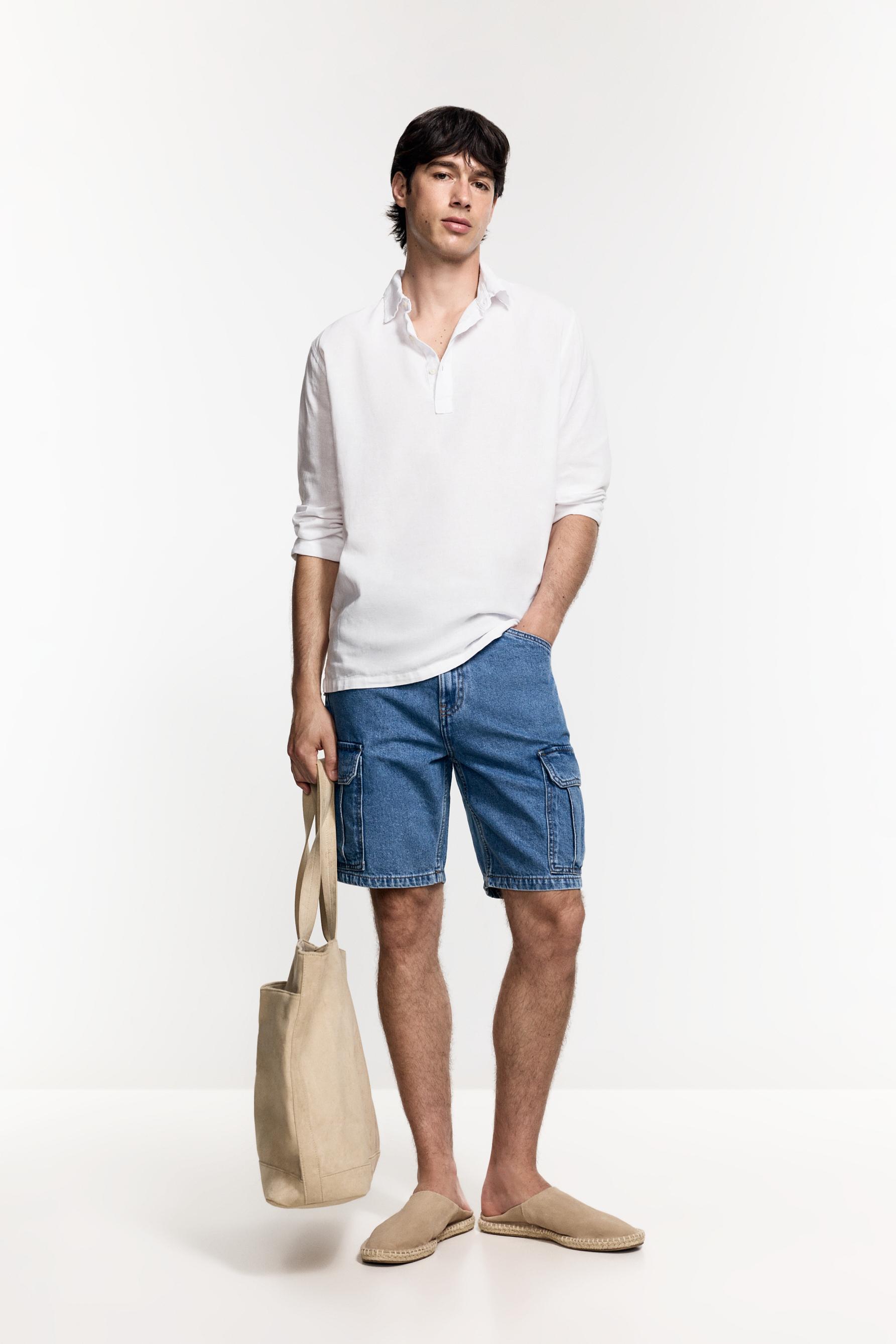 Bermuda denim cargo