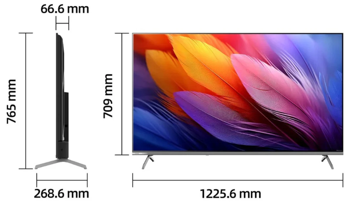 CHIQ TV 55Inch QLED UHD, Smart Google TV, 4HDMI & 2USB, 120Hz, Dolby Vision, HDR10+