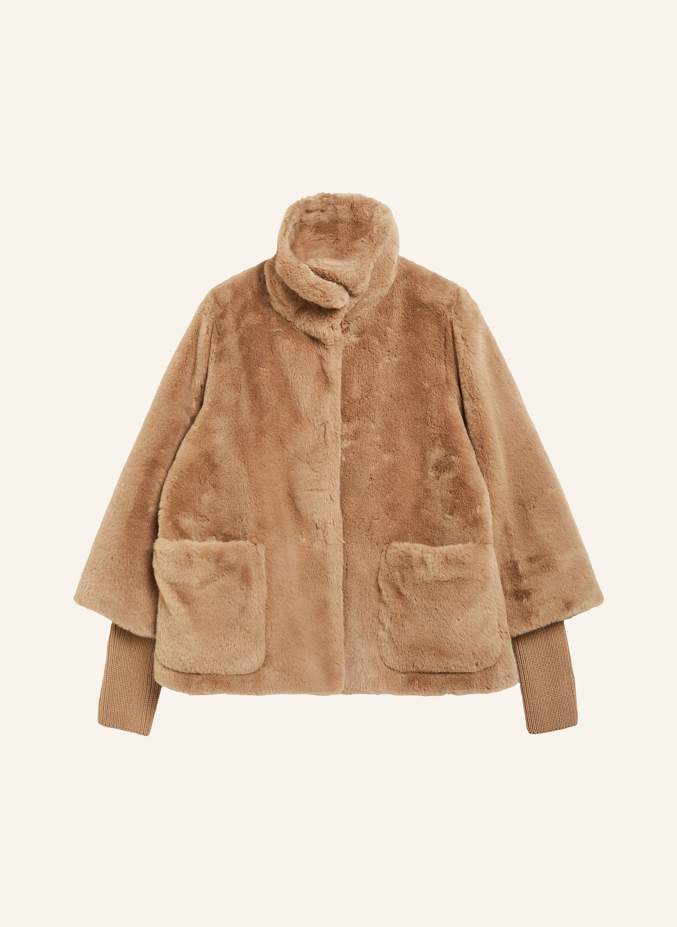 s.Oliver BLACK LABEL Kunstfell-Jacke