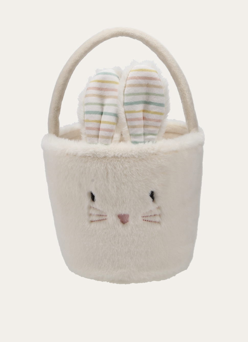 PANIER EN TISSU ECRU