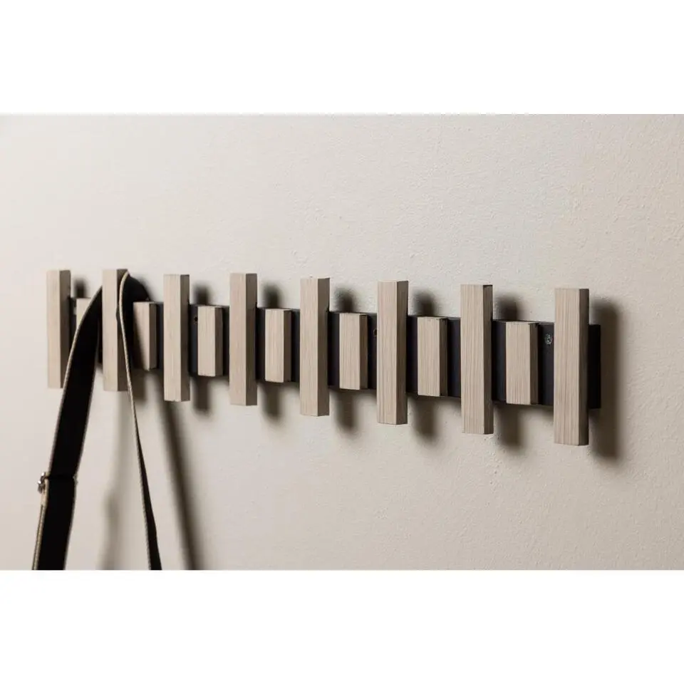 Svea - Sonja wandkapstok - 75 cm - whitewash