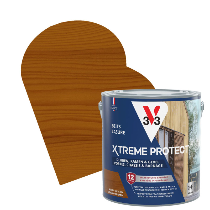 Lasure pour bois Xtreme Protect chêne moyen 2,5 L V33