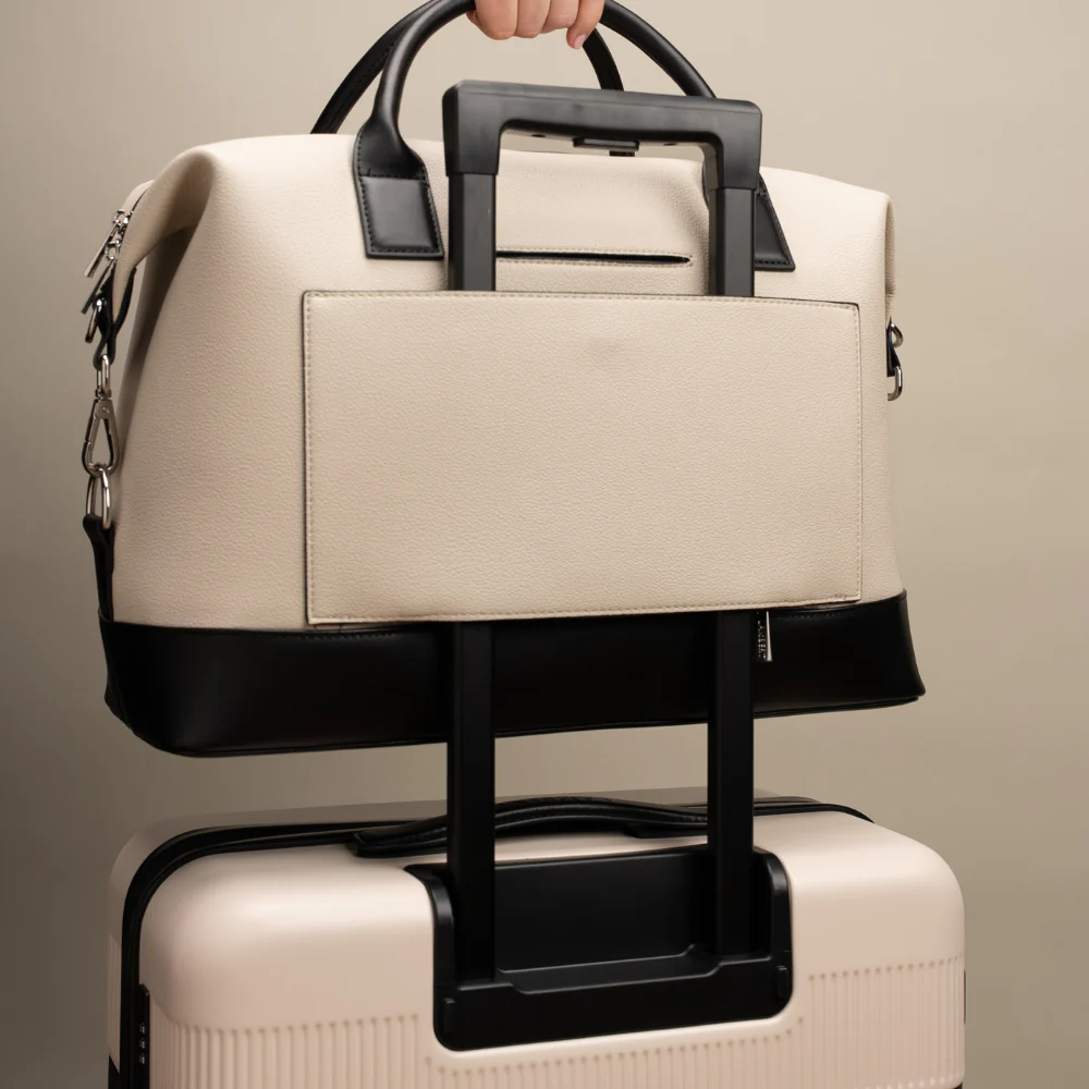 The Mae - Small Oyster Vegan Leather Travel Bag
