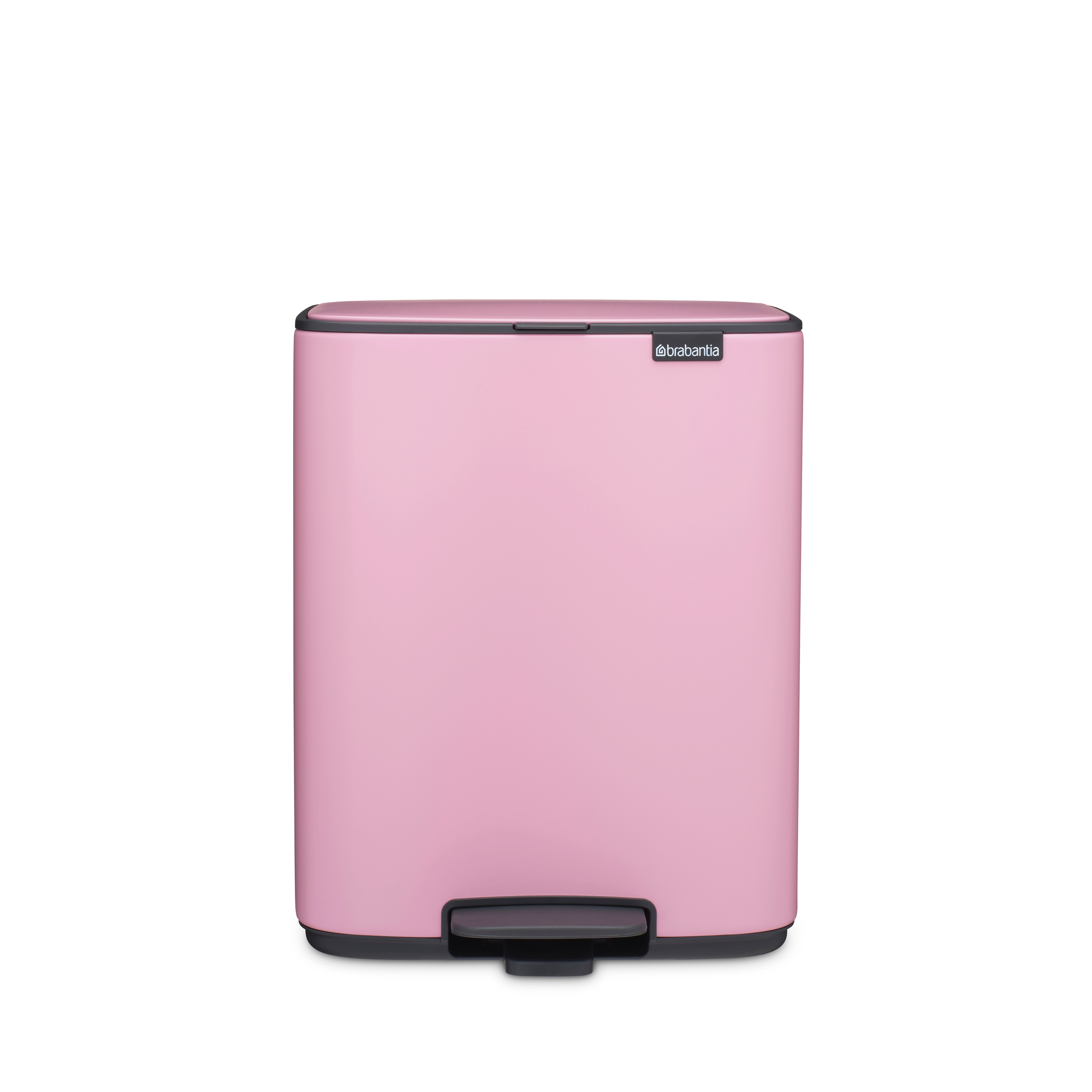 Brabantia Bo Pedaalemmer, 12 liter, stil sluitend, kunststof binnenemmer - Lilac Pink