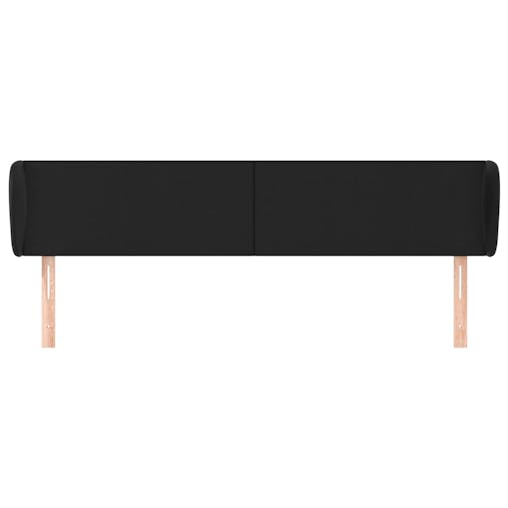 NNEVL Headboard with Ears Black 163x23x78/88 cm Faux Leather