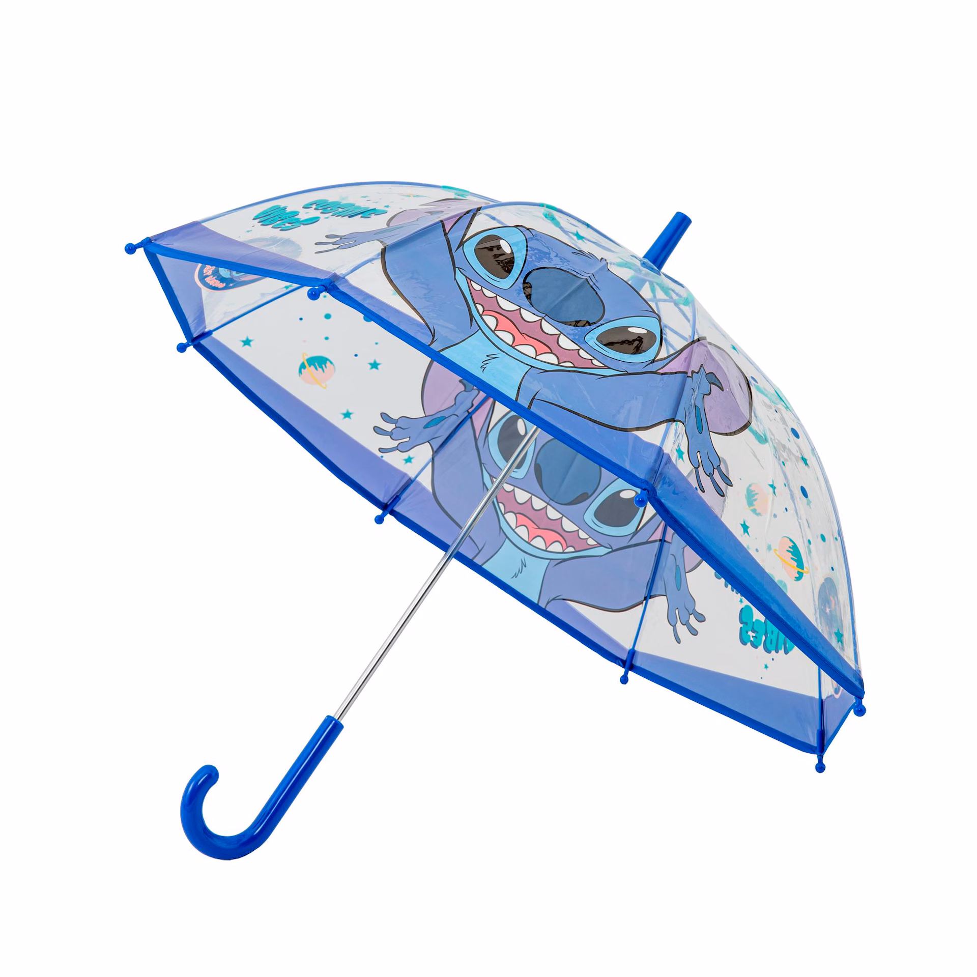 Długi przezroczysty parasol dziecięcy Stitch BARTEK 85801-16