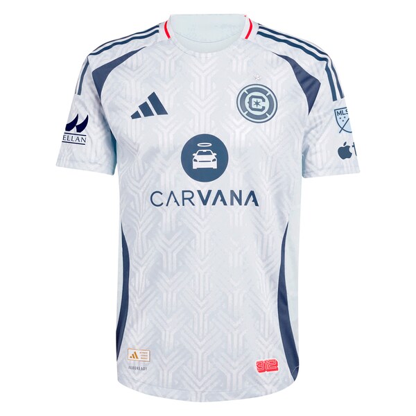 Brian Gutierrez Chicago Fire adidas 2025 The Municipal Kit Authentic Player Jersey - Light Blue