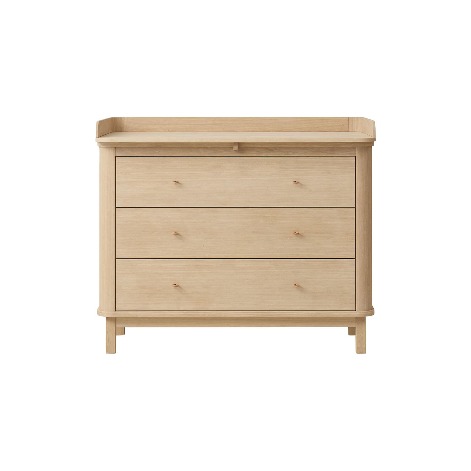 Wood puslekommode 3 skuffer, eg