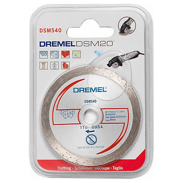 Disque à tronçonner diamanté pour faïence Dremel DSM20 (DSM540)