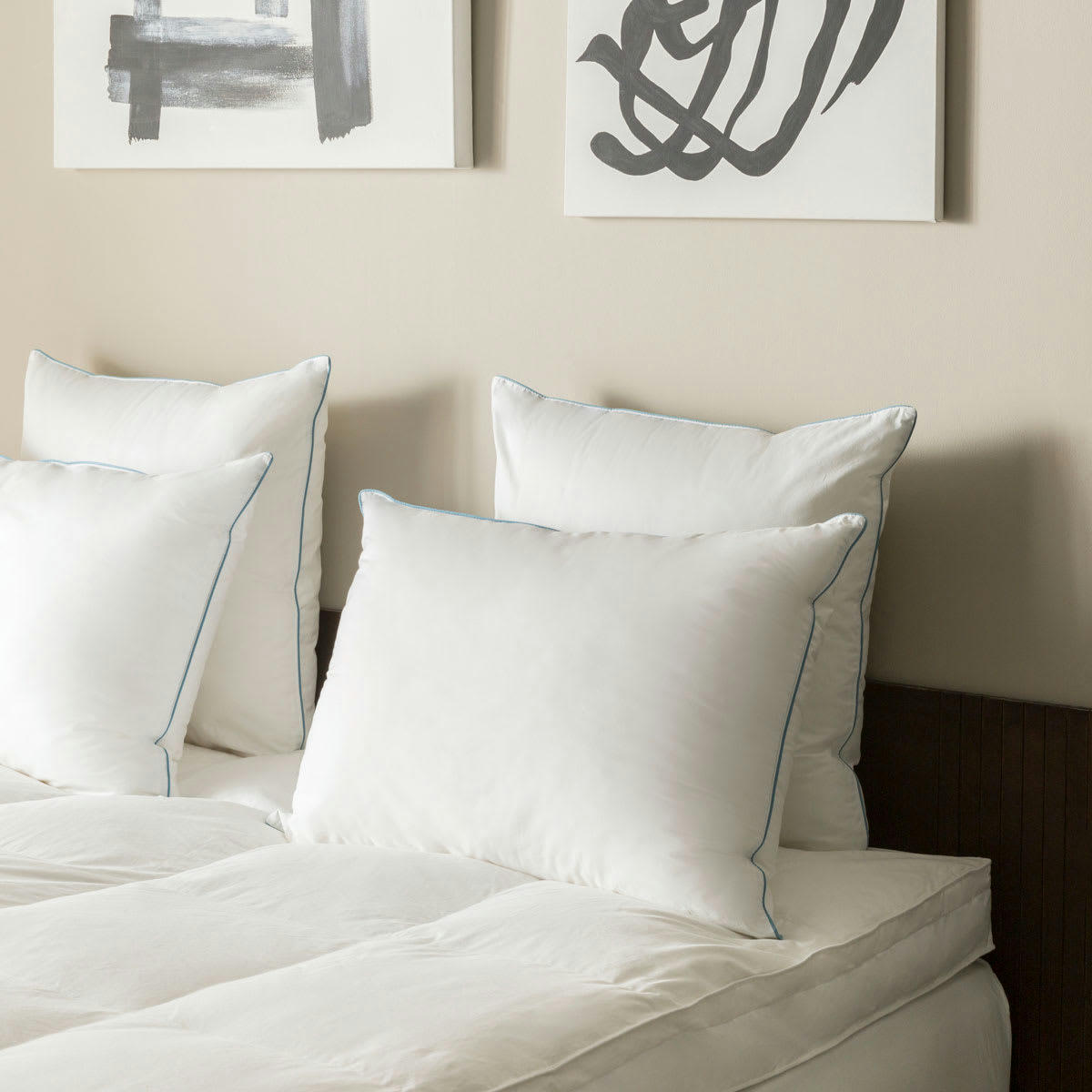 - Oreiller Horizon - 70% Duvet - Moelleux 60x60 cm - Drouault