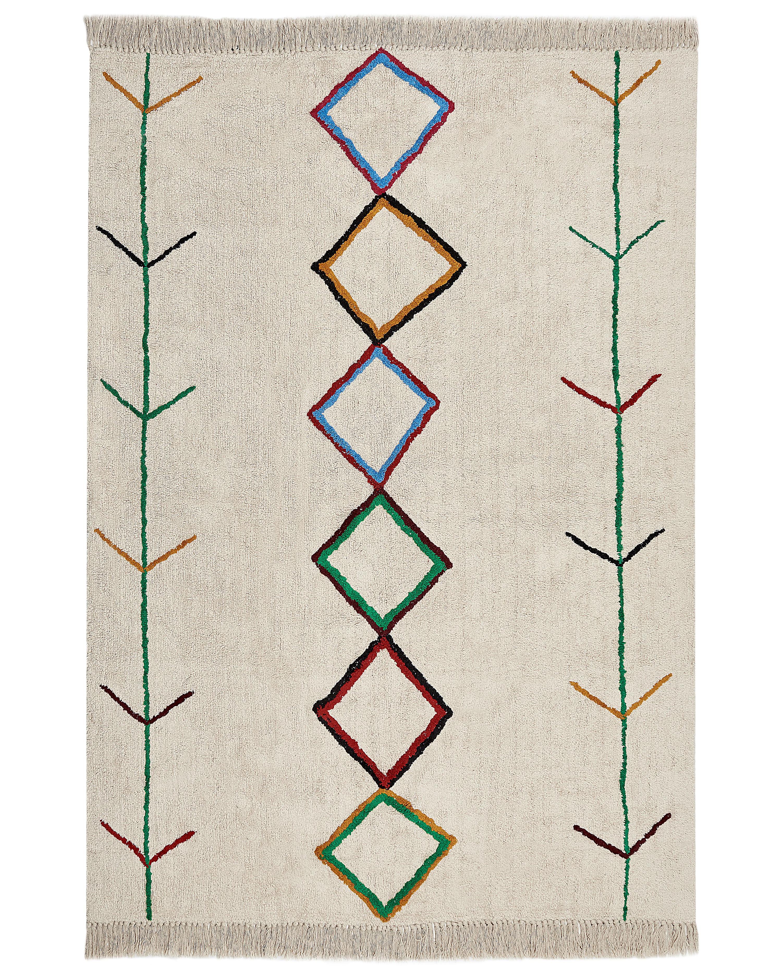 Rug CETMI Beige 160 x 230 cm Cotton