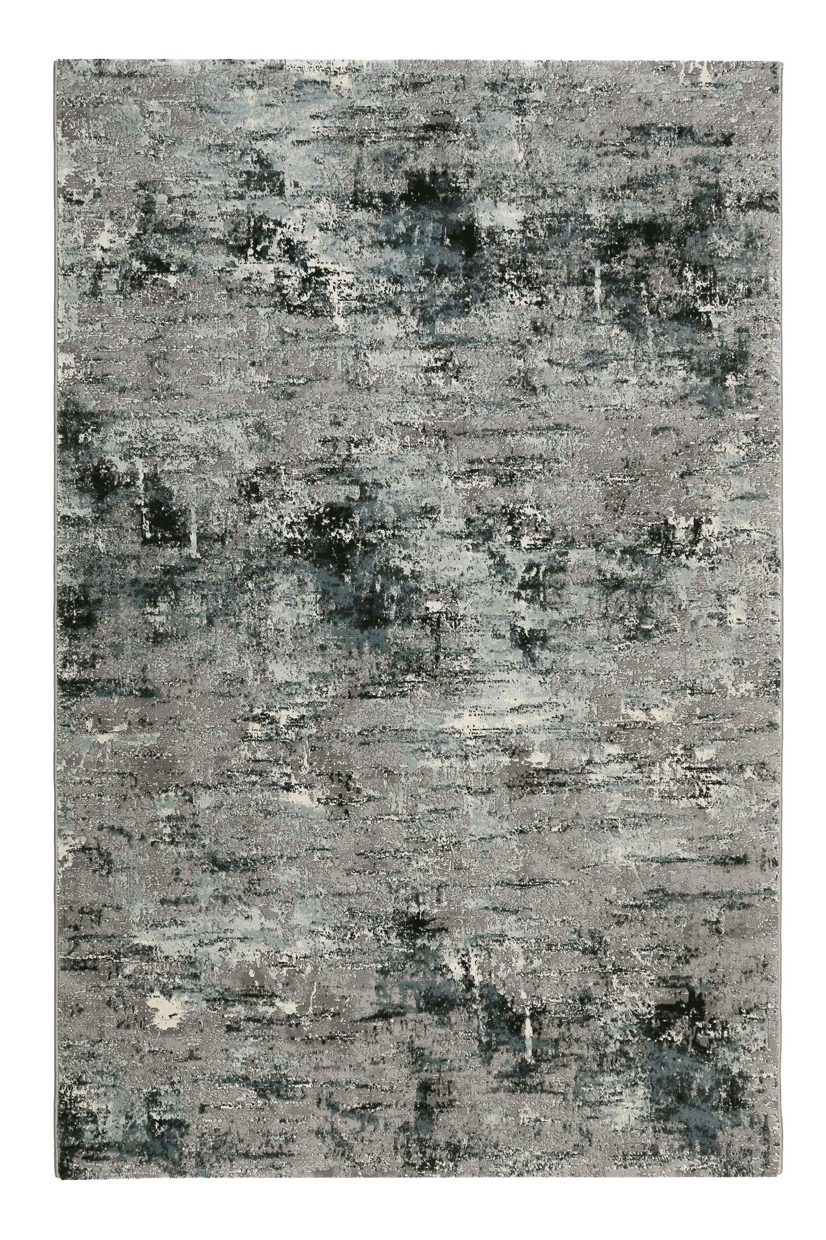 VINTAGE FEELS - Tapis tons de gris et bleu esprit vintage 120x170